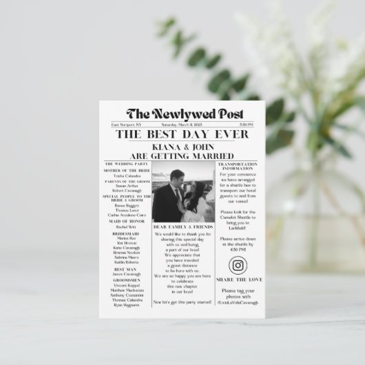 Die neue Post Postkarte (Stehend Vorderseite)