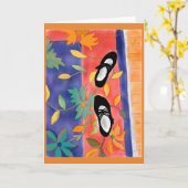 Die neue Schuhnotecard Karte (Gelbe Blume)