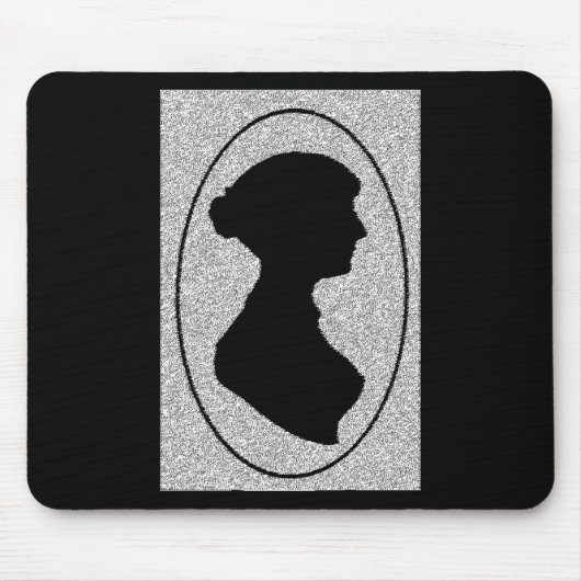 Die neue Silhouette von Jane Austen Mousepad (Vorne)