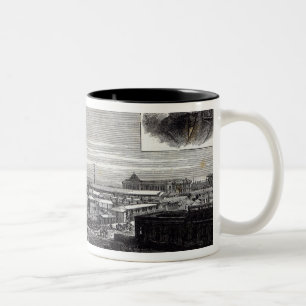 Die neue Stadt von La Plata Zweifarbige Tasse