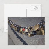 die neue Tradition der "Schleusen der Liebe" Postkarte (Vorne/Hinten)
