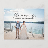 Die neue US-Aufkündigung zur Auslöschung der Postk Ankündigungspostkarte (Vorderseite)