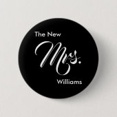 Die neue Vorlage für schwarze und weiße Schrift Button (Vorderseite)