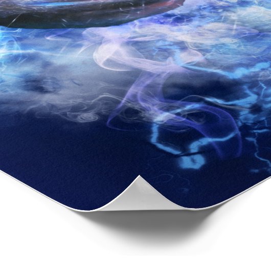 Die neue Welle Jesus aus dem Himmel Christlich Poster (Ecke)