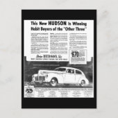 Die neuen 1940er Hudson Automobile Postkarten (Vorderseite)