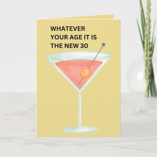 Die neuen 30 | Funny Birthday Card Karte (Vorderseite)