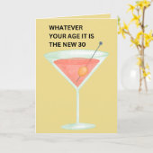 Die neuen 30 | Funny Birthday Card Karte (Gelbe Blume)