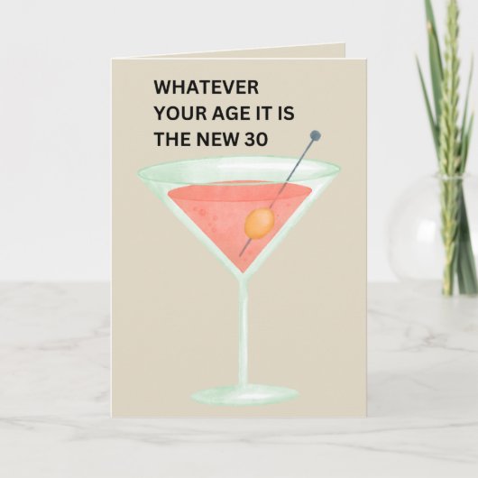 Die neuen 30 | Funny Birthday Card Karte (Vorderseite)