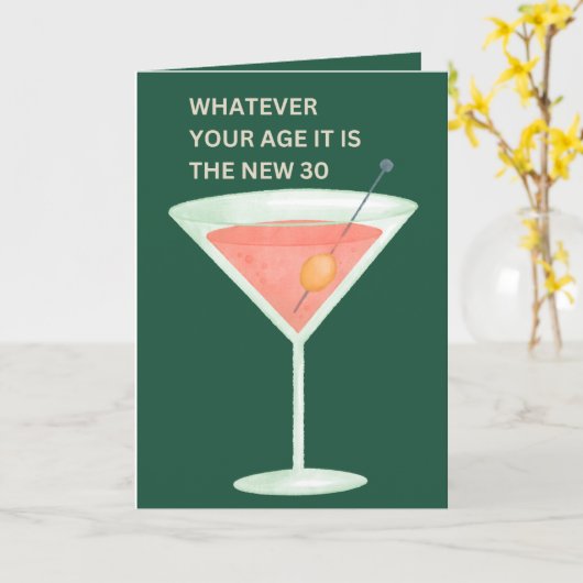 Die neuen 30 | Funny Birthday Karte (Gelbe Blume)