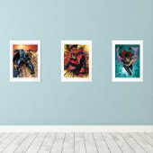 Die neuen 52 Batman, Nachtschwärmer und Batgirl Bilderwand Sets (Holzboden)