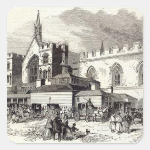 Die neuen Ausschuss-Räume, Unterhaus Quadratischer Aufkleber