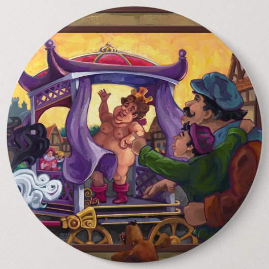 Die neuen Kleider des Kaisers Button (Vorderseite)