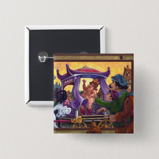 Die neuen Kleider des Kaisers Button (Vorne & Hinten)