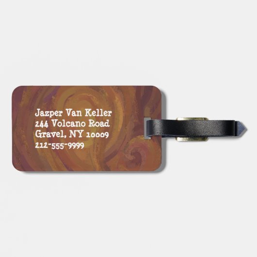 Die neuen Kleider des Kaisers Gepäckanhänger (Rückseite horizontal)