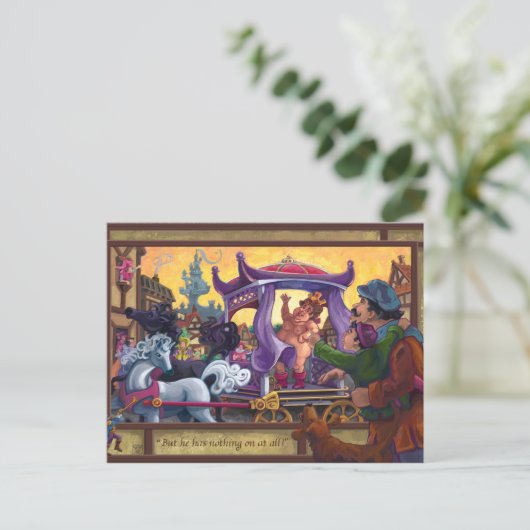 Die neuen Kleider des Kaisers Postkarte (Stehend Vorderseite)