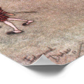 Die neuen Kleider des Kaisers von Edmund Dulac Poster (Ecke)