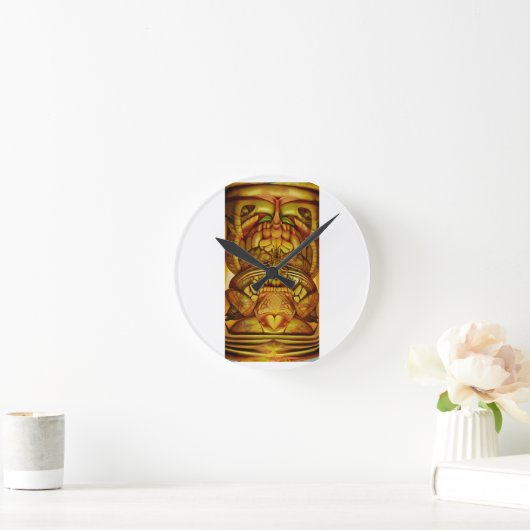 Die neuen Tiki-Freaks Runde Wanduhr (Zuhause)