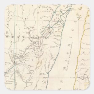 Die neuen und reichen Gebiete Quadratischer Aufkleber