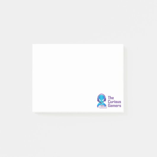 Die neugierige Gamers-klebrigen Anmerkungen Post-it Klebezettel (Vorderseite)