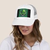 Die neugierige grüne Alien Truckerkappe (Beispiel)