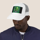 Die neugierige grüne Alien Truckerkappe (Beispiel)