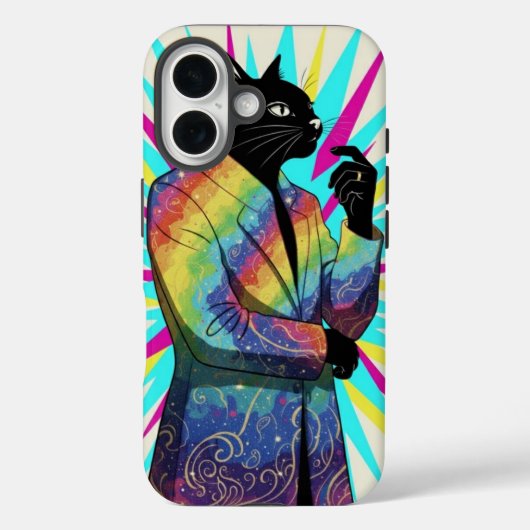 Die neugierige Katze Case-Mate iPhone Hülle (Rückseite)