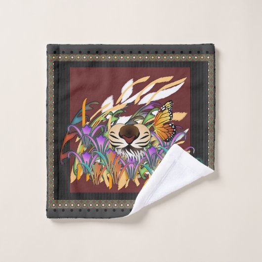 Die Neuheit der Blume nur riechen Badhandtuch Set (Waschlappen)