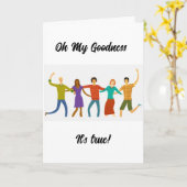 DIE NEUIGKEITEN ANGEHÖREN **GRATULATIONS" KARTE (Gelbe Blume)