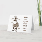 DIE NEUIGKEITEN, DIE SIE SIND **RETIRING" KARTE (Vorderseite)