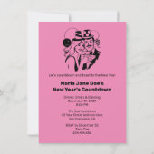 Die Neujahrsentschließung ist lustig Einladung (Rückseite)