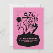 Die Neujahrsentschließung ist lustig Einladung (Vorderseite)