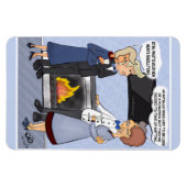 Die Neujahrsresolution Funny Cartoon Magnet (Horizontal)