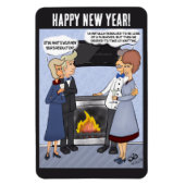 Die Neujahrsresolution Funny Cartoon Magnet (Vertikal)
