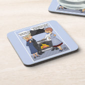 Die Neujahrsresolution Funny Hard Plastic Unterset Getränkeuntersetzer (Linke Seite)