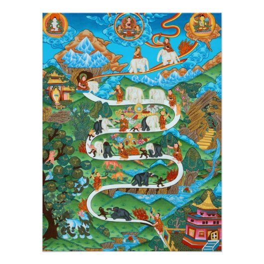 Die neun psychischen Abidings Samatha Poster (Vorderseite)