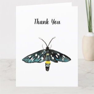 Die neunGepunktete Moth Amata phegea Illustration Dankeskarte