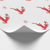 Die neunköpfigen Rentierfresser Geschenkpapier (Ecke)