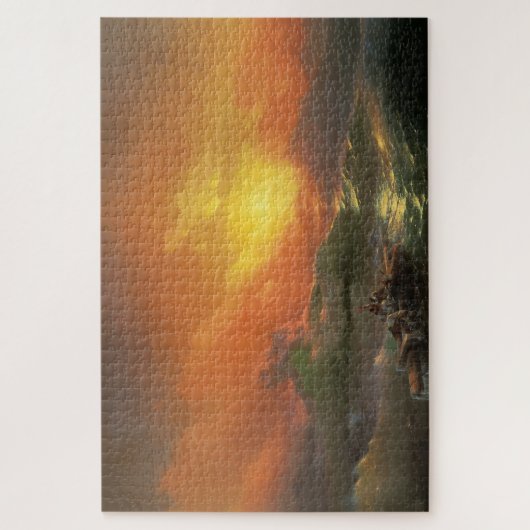 Die neunte Welle Ivan Aivasovsky Seesturm lebendig Puzzle (Vertikal)