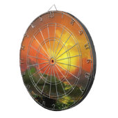 Die neunte Welle (Sturmsee mit rotem Sonnenunterga Dartscheibe (Vorderseite rechts)