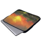 Die neunte Welle (Sturmsee mit rotem Sonnenunterga Laptopschutzhülle (Vorne Knopf)