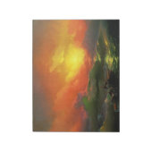 Die neunte Welle (Sturmsee mit rotem Sonnenunterga Notizblock (Rotiert)