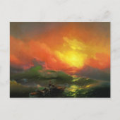 Die neunte Welle von Aivazovsky Ivan Postkarte (Vorderseite)