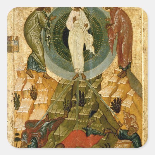 Die Neuordnung unseres Herrn Quadratischer Aufkleber (Vorderseite)