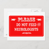 Die Neurologen nicht Gefüttert Postkarte (Vorne/Hinten)