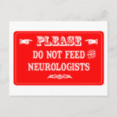 Die Neurologen nicht Gefüttert Postkarte (Vorderseite)
