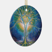 Die neuronale Baumpostkarte Keramik Ornament (Rechts)