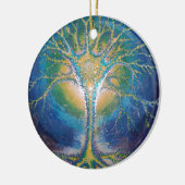 Die neuronale Baumpostkarte Keramik Ornament (Links)