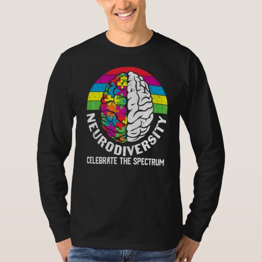 Die Neurovielfalt feiert das Spektrum T-Shirt (Vorderseite)