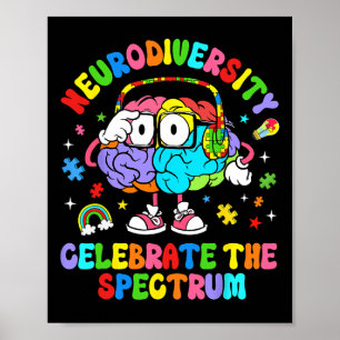 Die Neurovielfalt feiert die Autismus-Spektrumgehi Poster