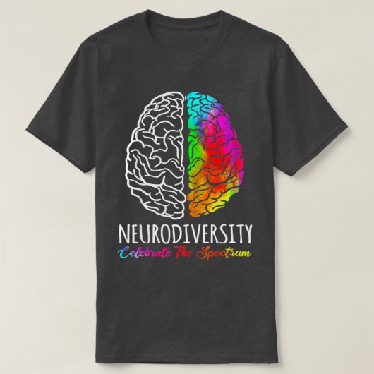 Die Neurovielfalt feiert die Autismus-Spektrumgehi T-Shirt (Design vorne)
